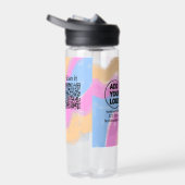 Einfacher minimaler q r Code Hinzufügen Logo Scan- Trinkflasche (Rechts)