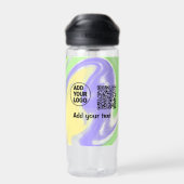 Einfacher minimaler q r Code Hinzufügen Logo-Scan- Trinkflasche (Rückseite)