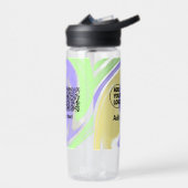 Einfacher minimaler q r Code Hinzufügen Logo-Scan- Trinkflasche (Links)