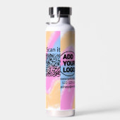 Einfacher minimaler q r Code Hinzufügen Logo Scan- Trinkflasche (Rechts)