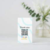 Einfacher minimaler q r Code Hinzufügen Logo Scan- Visitenkarte (Stehend Vorderseite)