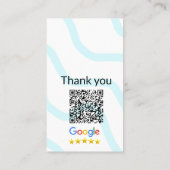 Einfacher minimaler q r Code Hinzufügen Logo Scan- Visitenkarte (Rückseite)