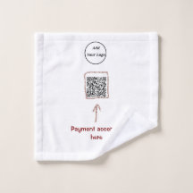 Einfacher minimaler q r Code Hinzufügen Logo-Scan-