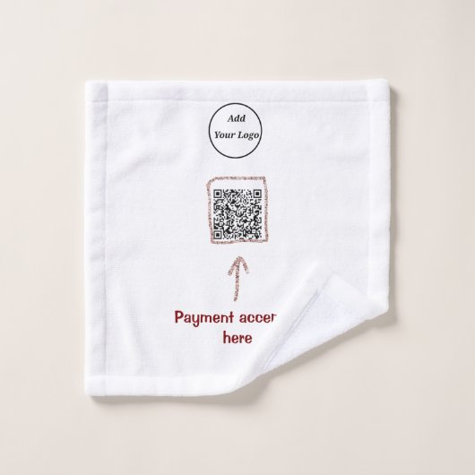 Einfacher minimaler q r Code Hinzufügen Logo-Scan- Waschlappen (Waschlappen)