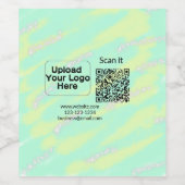 Einfacher minimaler q r Code Hinzufügen Logo Scan- Weinetikett (Einzelnes Label)