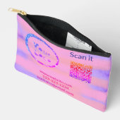 Einfacher minimaler q r Code Hinzufügen Logo Scan- Zubehörtasche (Offen)
