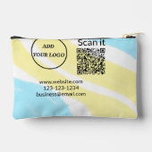 Einfacher minimaler q r Code Hinzufügen Logo Scan- Zubehörtasche (Rückseite)