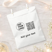 Einfacher minimaler QR-Code Logo hinzufügen Code-N Geschenktütchen (Ausgeschnitten)