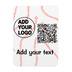 Einfacher minimaler QR-Code-Logo-Scan-Code-Name t Magnet