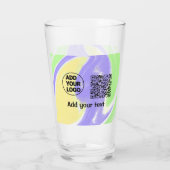 Einfacher minimaler QR-Code-Logo-Scan-Code-Name te Glas (Rückseite)