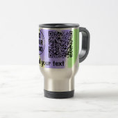 Einfacher minimaler QR-Code-Logo-Scan-Code-Name te Reisebecher (VorderseiteRechts)