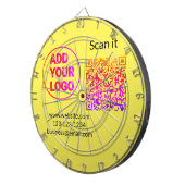 Einfacher minimaler QR-Code-Logo-Scan-Code-Name wi Dartscheibe (Vorderseite rechts)