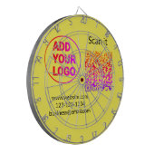 Einfacher minimaler QR-Code-Logo-Scan-Code-Name wi Dartscheibe (Vorderseite Links)