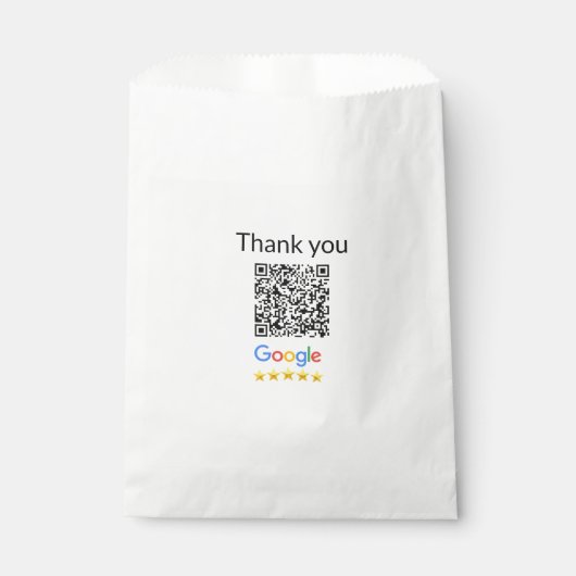 Einfacher minimaler QR-Code-Logo-Scan-Code-Name wi Geschenktütchen (Vorderseite)