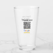 Einfacher minimaler QR-Code-Logo-Scan-Code-Name wi Glas (Rückseite)