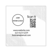 Einfacher minimaler QR-Code-Logo-Scan-Code-Name wi Gummistempel (Prägung)