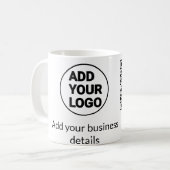 Einfacher minimaler QR-Code-Logo-Scan-Code-Name wi Kaffeetasse (Vorderseite Links)