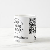 Einfacher minimaler QR-Code-Logo-Scan-Code-Name wi Kaffeetasse (Mittel)