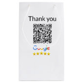Einfacher minimaler QR-Code-Logo-Scan-Code-Name wi Kleine Geschenktüte (Rückseite)