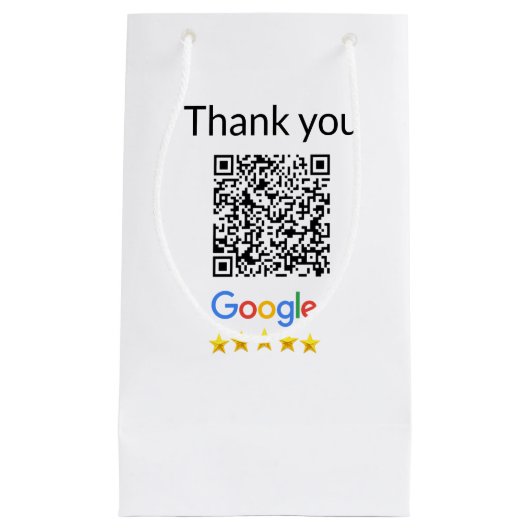 Einfacher minimaler QR-Code-Logo-Scan-Code-Name wi Kleine Geschenktüte (Vorderseite)