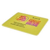 Einfacher minimaler QR-Code-Logo-Scan-Code-Name wi Schneidebrett (Ecke)