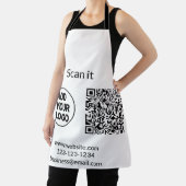Einfacher minimaler QR-Code-Logo-Scan-Code-Name wi Schürze (InSitu)