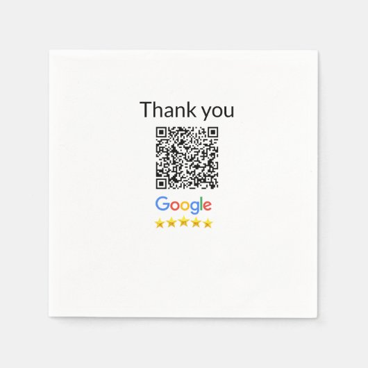 Einfacher minimaler QR-Code-Logo-Scan-Code-Name wi Serviette (Vorderseite)
