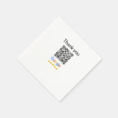 Einfacher minimaler QR-Code-Logo-Scan-Code-Name wi Serviette (Ecke)