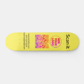 Einfacher minimaler QR-Code-Logo-Scan-Code-Name wi Skateboard (Horizontal)