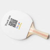 Einfacher minimaler QR-Code-Logo-Scan-Code-Name wi Tischtennis Schläger (Seitenansicht)