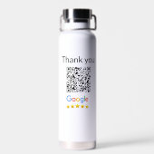 Einfacher minimaler QR-Code-Logo-Scan-Code-Name wi Trinkflasche (Rückseite)