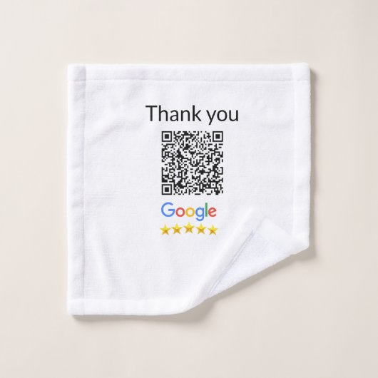 Einfacher minimaler QR-Code-Logo-Scan-Code-Name wi Waschlappen (Waschlappen)
