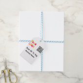 Einfacher minimaler QR-Code zum Bezahlen Logo Firm Geschenkanhänger (Mit Garn)