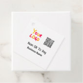 Einfacher minimaler QR-Code zum Bezahlen Logo Firm Geschenkanhänger (Beispiel)