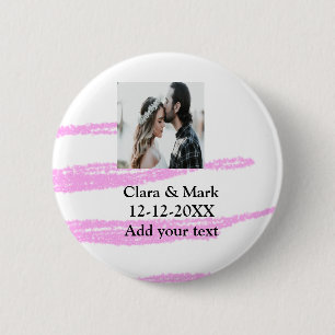 Einfacher minimaler rosa Glitter, füge deinen Text Button