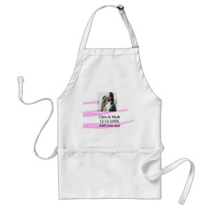 Einfacher minimaler rosa Glitter, füge deinen Text Schürze
