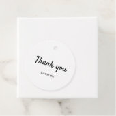 einfacher minimaler Text Dank Geschenketiketten Geschenkanhänger (Beispiel)