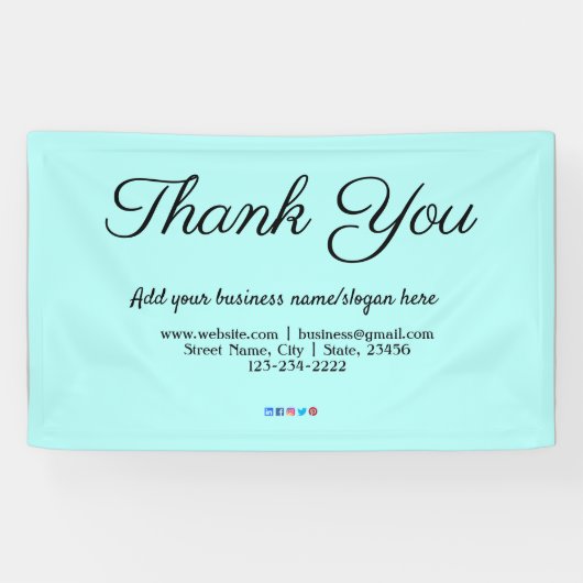 einfacher minimaler Textstil, um Ihre Namensadress Banner (Horizontal)