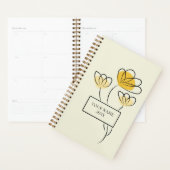 Einfacher minimalistischer Blumen-Designer-Planer Planer (Anzeige)