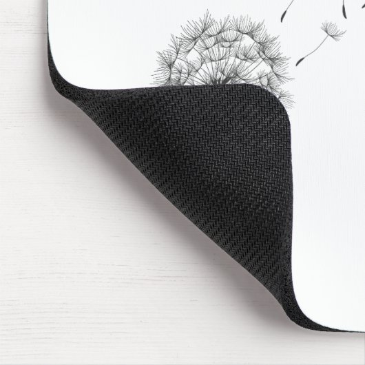 Einfacher Minimalistischer durchbrennenlöwenzahn | Mousepad (Ecke)