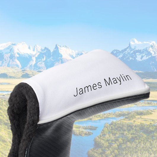 Einfacher minimalistischer editierbarer Name oder Golf Headcover