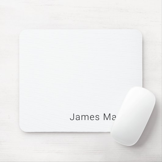 Einfacher minimalistischer editierbarer Name oder Mousepad (Mit Mouse)