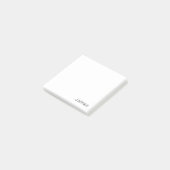 Einfacher minimalistischer editierbarer Name oder Post-it Klebezettel (angewinkelt)