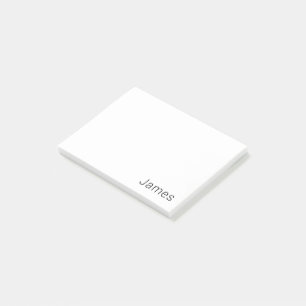 Einfacher minimalistischer editierbarer Name oder  Post-it Klebezettel