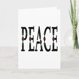 Einfacher minimalistischer Friedensurlaub Feiertagskarte