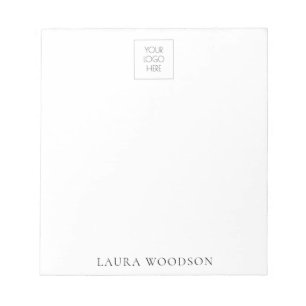 Einfacher Minimalistischer Logo-Editor Notizblock