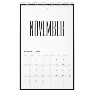 Einfacher minimalistischer Schwarz-Weiß-Rahmen 202 Kalender