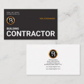 Einfacher Minimalistischer Überformatjob-Titel-Bau Visitenkarte (Vorne/Hinten)