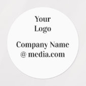 einfacher Minimalname hier benutzerdefiniertes LOG Etiketten (Design 2)