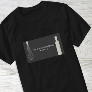 Einfacher moderner Bäckerei-Konditor-Bäckerei-Betr T-Shirt